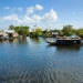 Floating House and Houseboat on Lake Tonle Sap